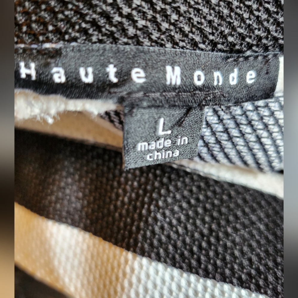 HAUTE MONDE CONTEMPORARY DESIGNER BLACK AND WHITE SKIRT - Picture 4 of 4